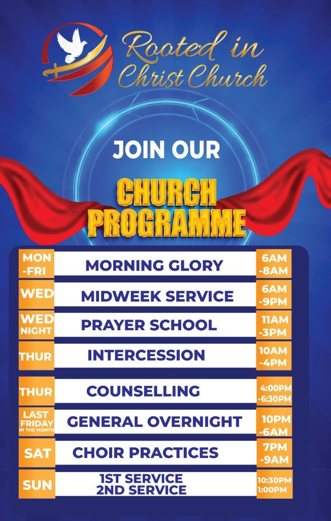 Church Programme poster